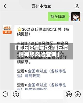 【商丘疫情等级,商丘疫情等级风险查询】-第3张图片