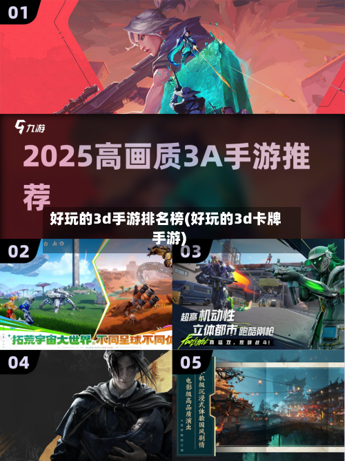 好玩的3d手游排名榜(好玩的3d卡牌手游)