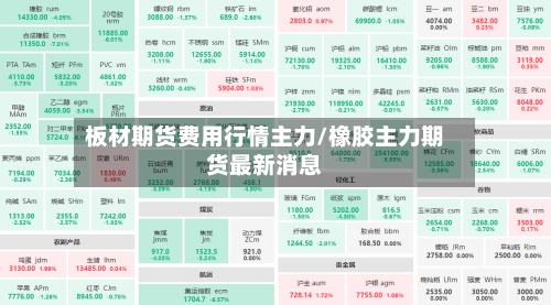 板材期货费用行情主力/橡胶主力期货最新消息