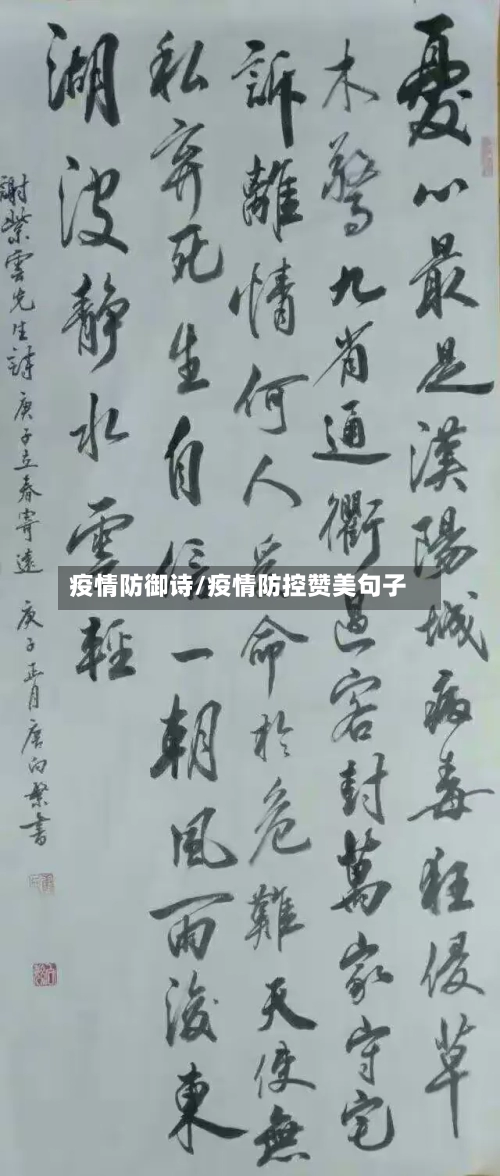疫情防御诗/疫情防控赞美句子-第2张图片