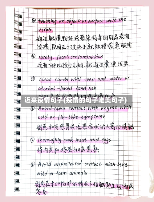 近来疫情句子(疫情的句子唯美句子)