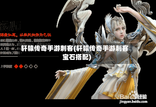 轩辕传奇手游刺客(轩辕传奇手游刺客宝石搭配)-第2张图片
