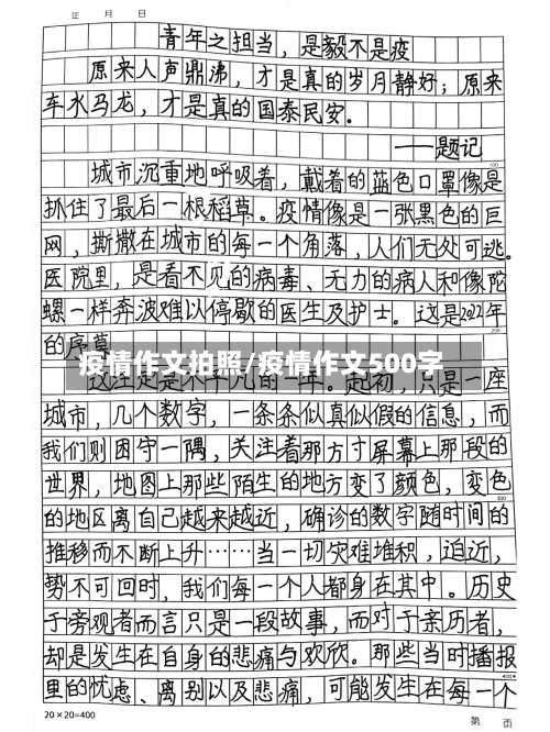 疫情作文拍照/疫情作文500字-第2张图片