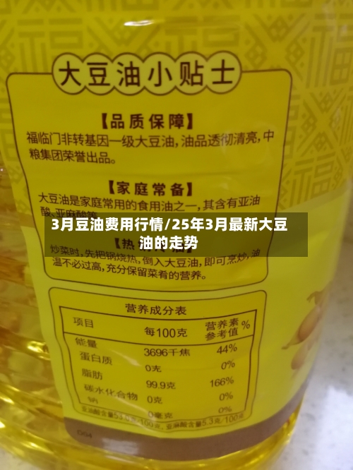 3月豆油费用行情/25年3月最新大豆油的走势