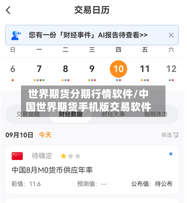 世界期货分期行情软件/中国世界期货手机版交易软件