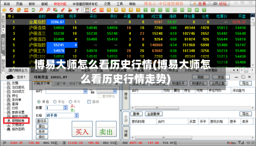 博易大师怎么看历史行情(博易大师怎么看历史行情走势)-第2张图片