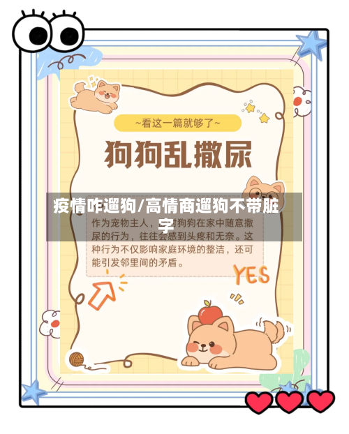 疫情咋遛狗/高情商遛狗不带脏字