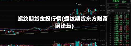 螺纹期货金投行情(螺纹期货东方财富网论坛)-第2张图片