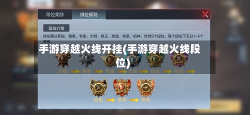 手游穿越火线开挂(手游穿越火线段位)-第2张图片