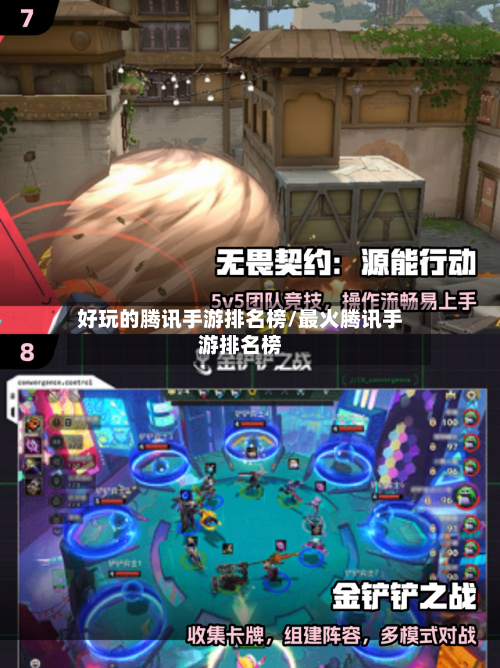 好玩的腾讯手游排名榜/最火腾讯手游排名榜