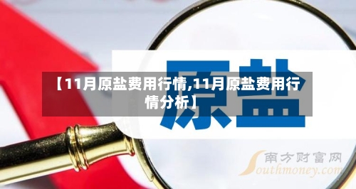 【11月原盐费用行情,11月原盐费用行情分析】