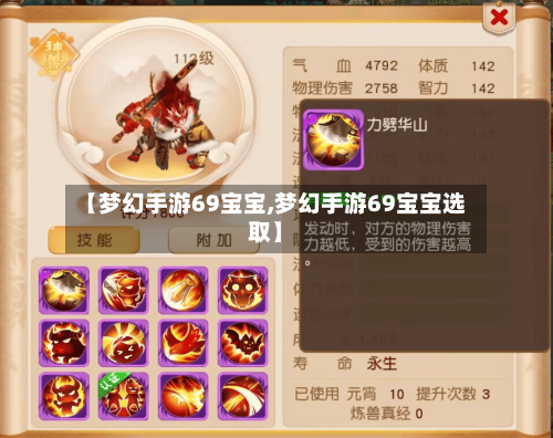 【梦幻手游69宝宝,梦幻手游69宝宝选取】-第3张图片