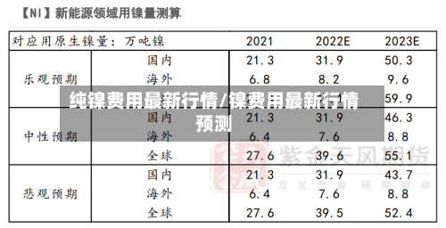 纯镍费用最新行情/镍费用最新行情预测-第3张图片