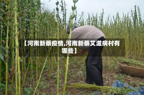 【河南新蔡疫情,河南新蔡艾滋病村有哪些】-第2张图片