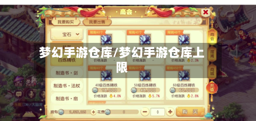 梦幻手游仓库/梦幻手游仓库上限-第2张图片