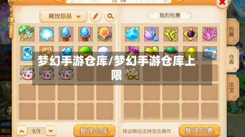 梦幻手游仓库/梦幻手游仓库上限